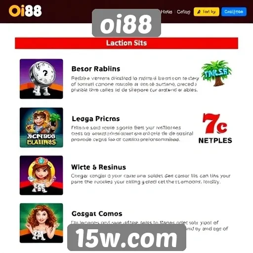 Características principais do site de jogos oi88