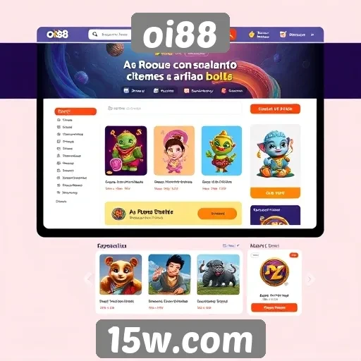 Interface do usuário do site oi88 é intuitiva